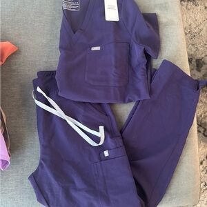 Figs Purple Jam Scrub Set size Medium